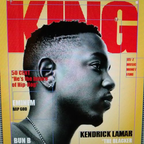 Magazine cover layout