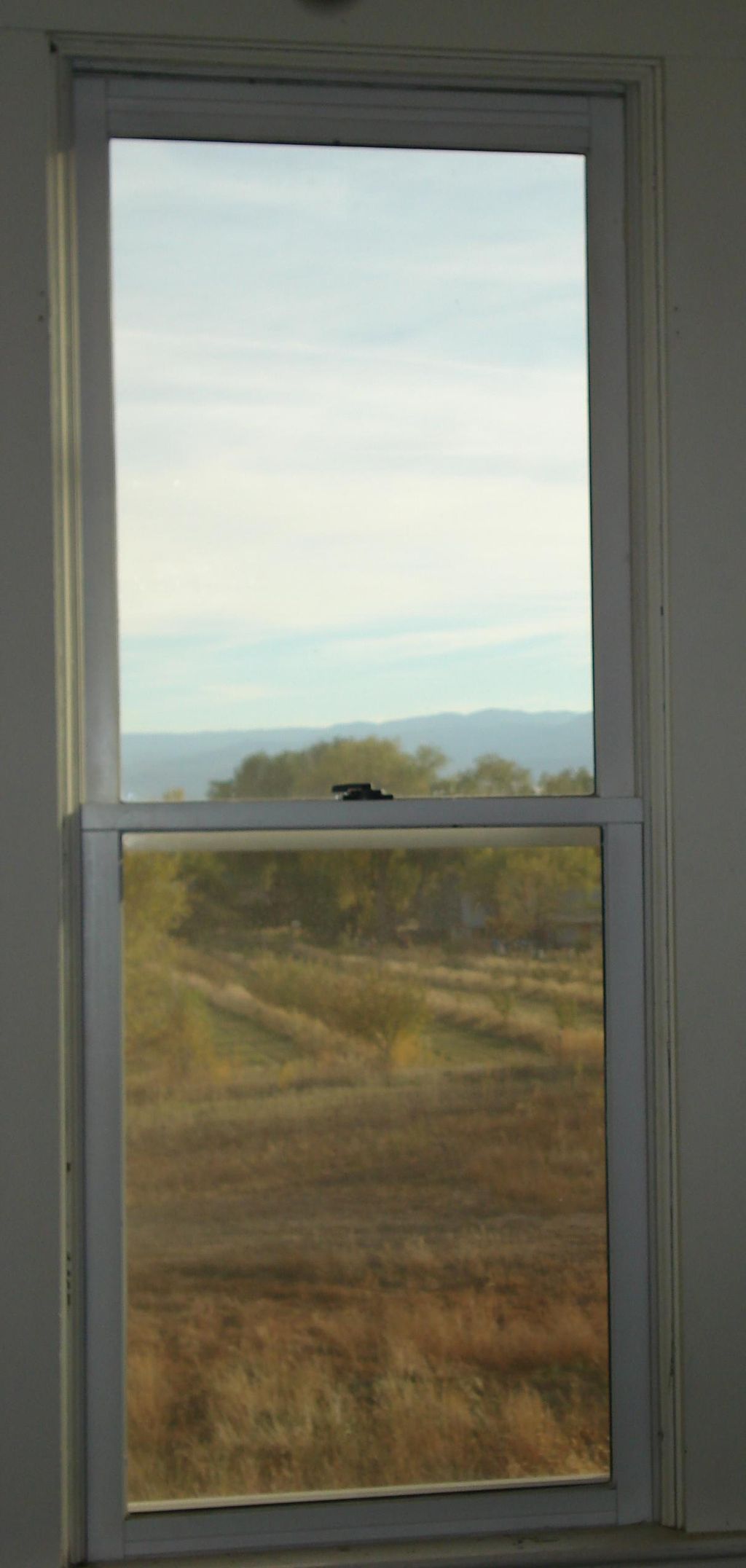 Replacement wood window installed in a an older ho