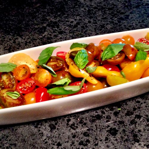 Summer in a Salad ~ Heirloom Tomatoes, Ricotta Sal