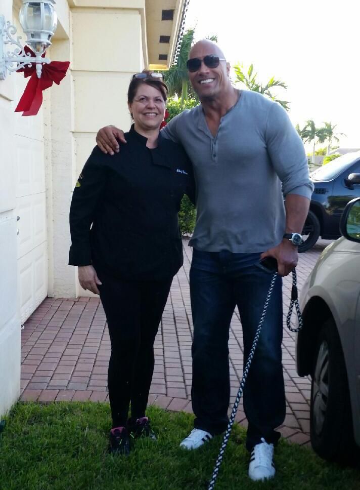 Serving Dwayne "The Rock" Johnson, actor