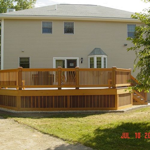 new deck designed and built by us