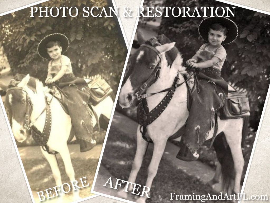 We offer services of photo restoration so that you