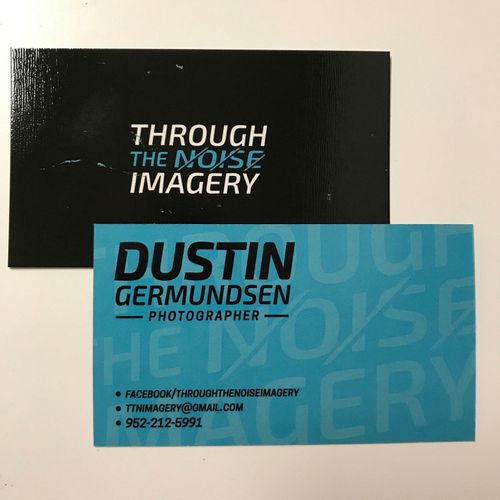 Business cards for a client that hit every aspect 