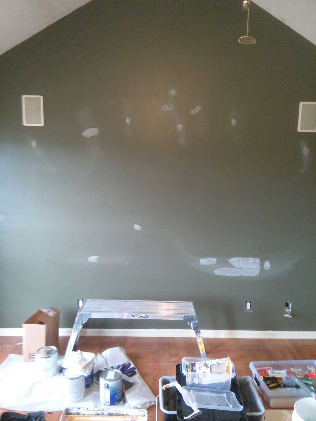 repainted ceiling and walls ...before