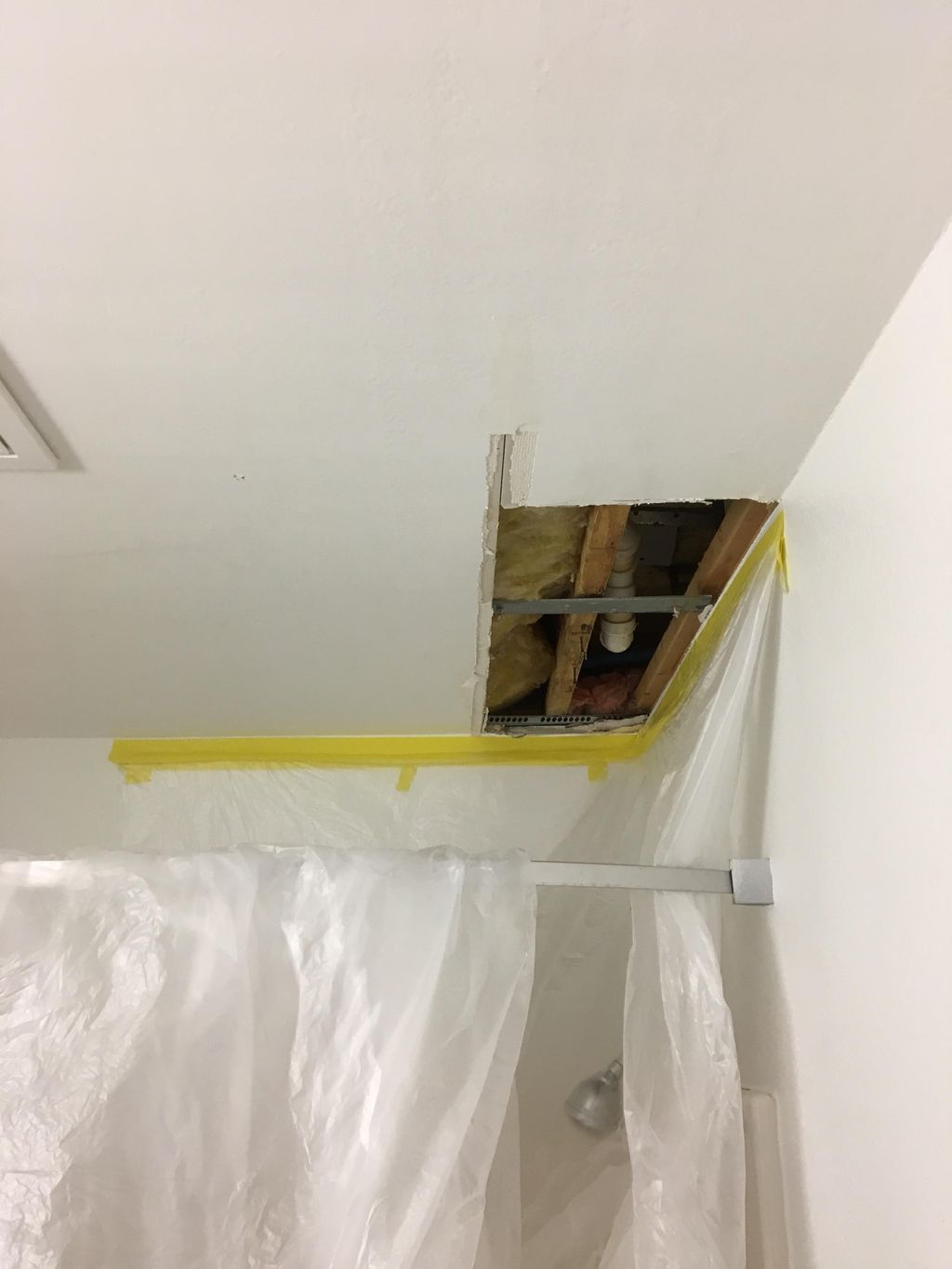 During picture, removed affected area and treated 