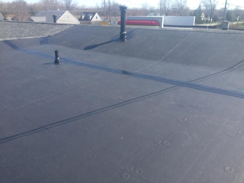 This client had a complete new commercial epdm roo