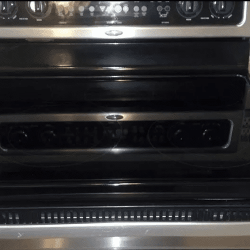 This stovetop looks brand new after Kleen Queen ta