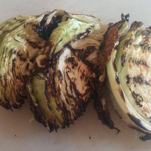Charred Cabbage for a Spicy Thai Slaw