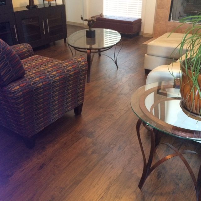 This home had carpet previously, but after the flo