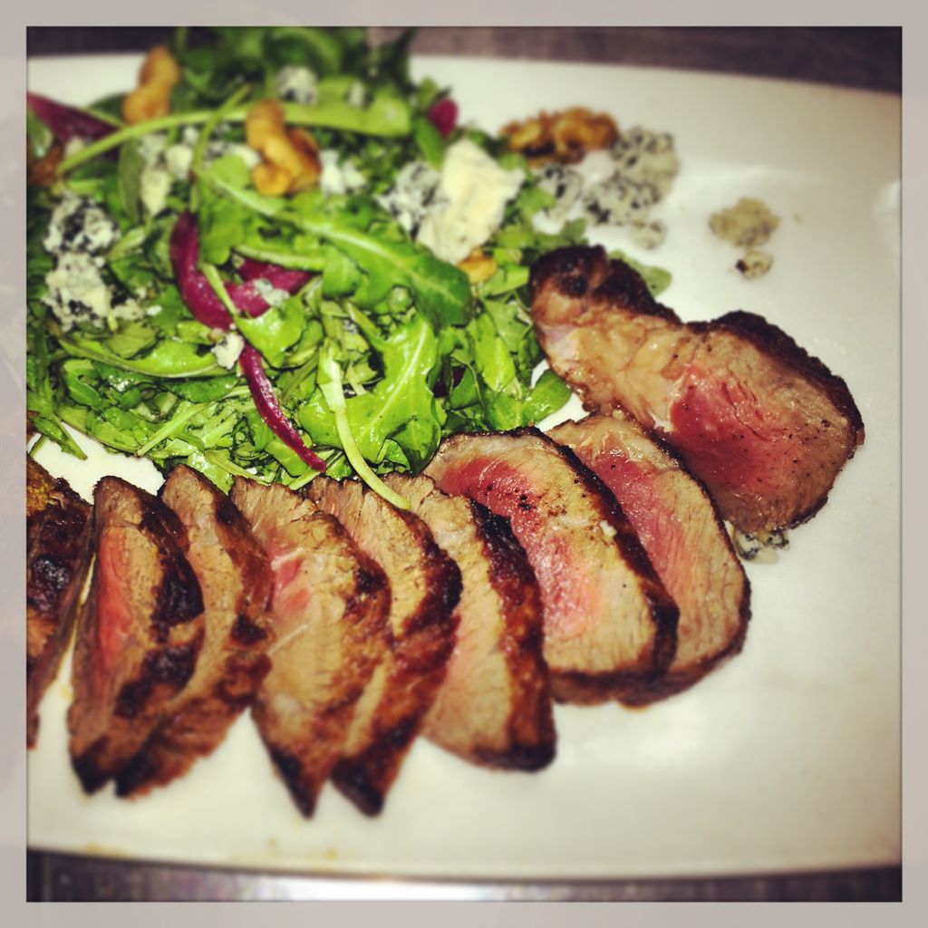 Steak Salad, Arugula, Gorgonzola Cheese