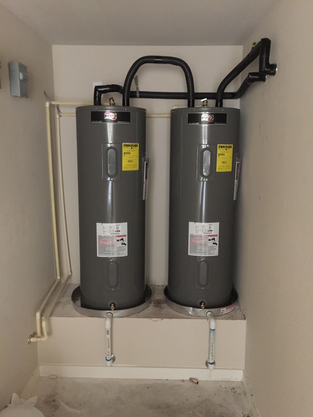 Water heater installation