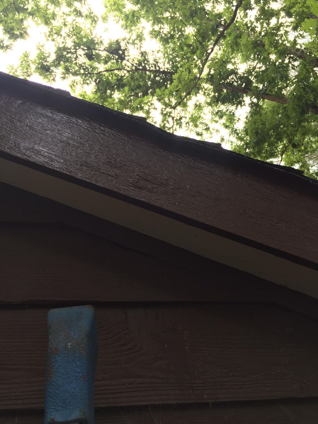 Repair, restore and paint wood trim damaged by car