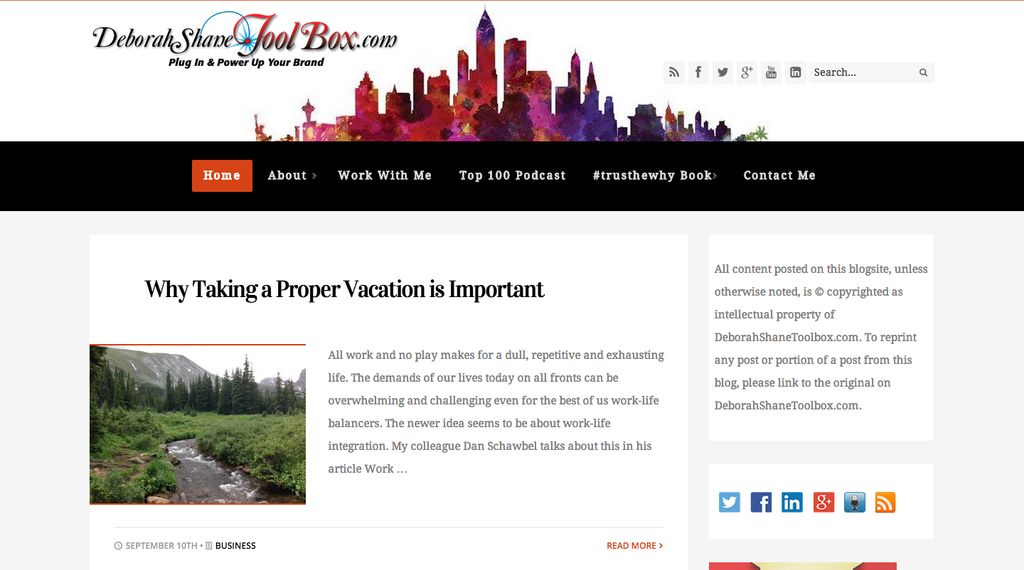 Website for a local marketing guru