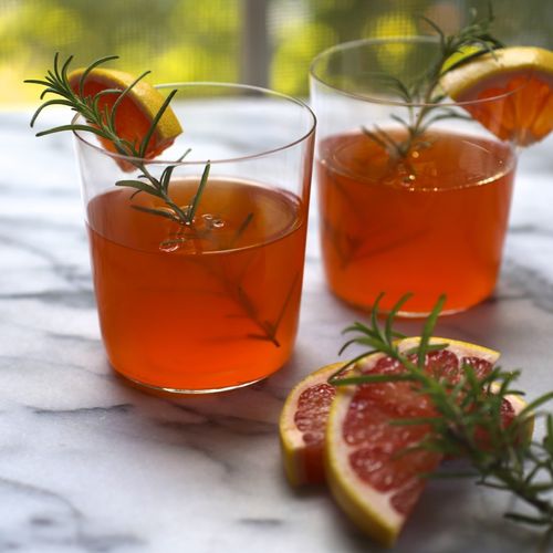 Bourbon, Aperol & Rosemary Holiday Punch w/ a PUNC