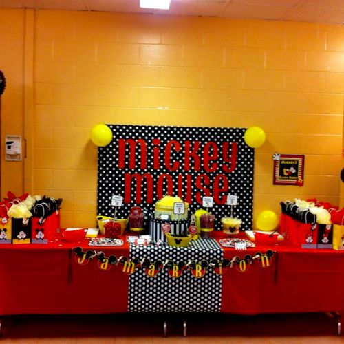 Mickey Mouse inspired Candy Table