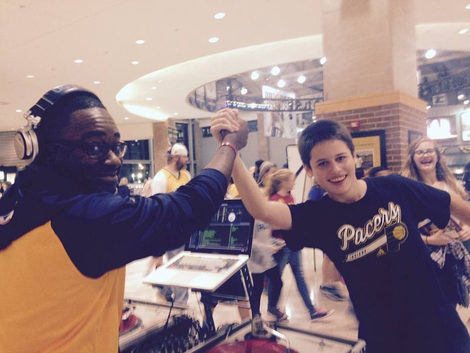 DJ Dennis The Menace keeping the Indiana Pacers fa