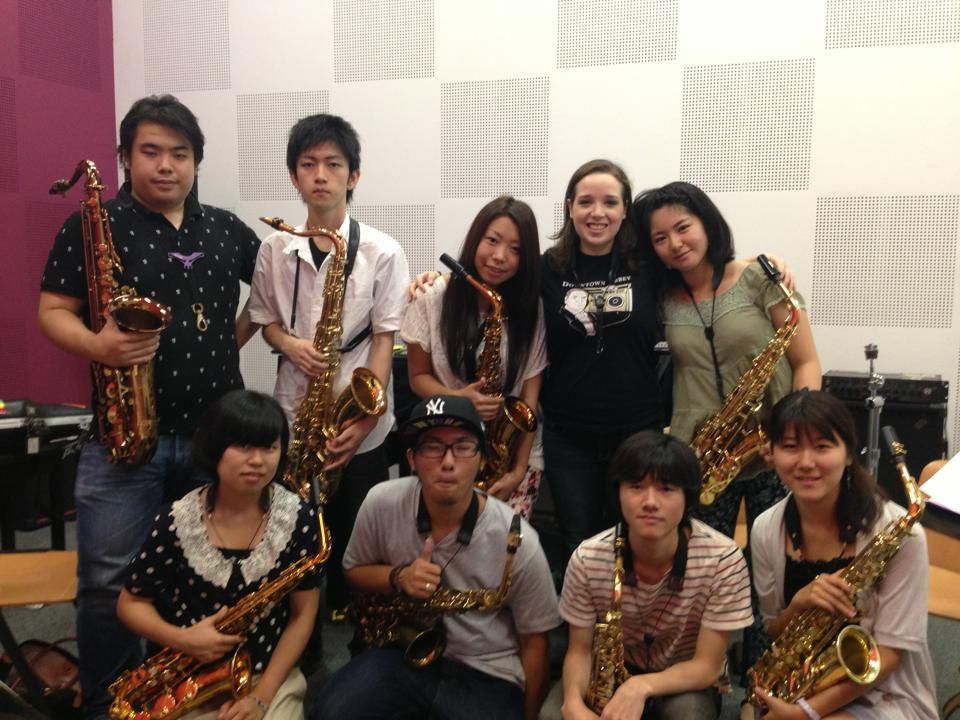 With my wonderful and talented students at the Sen