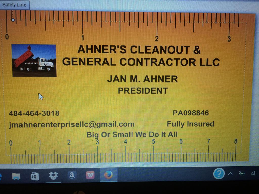 Ahner's Cleanout & General Contractor