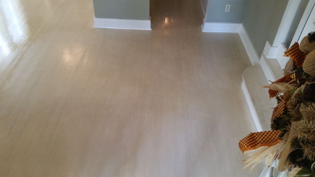 Pickled wood floors