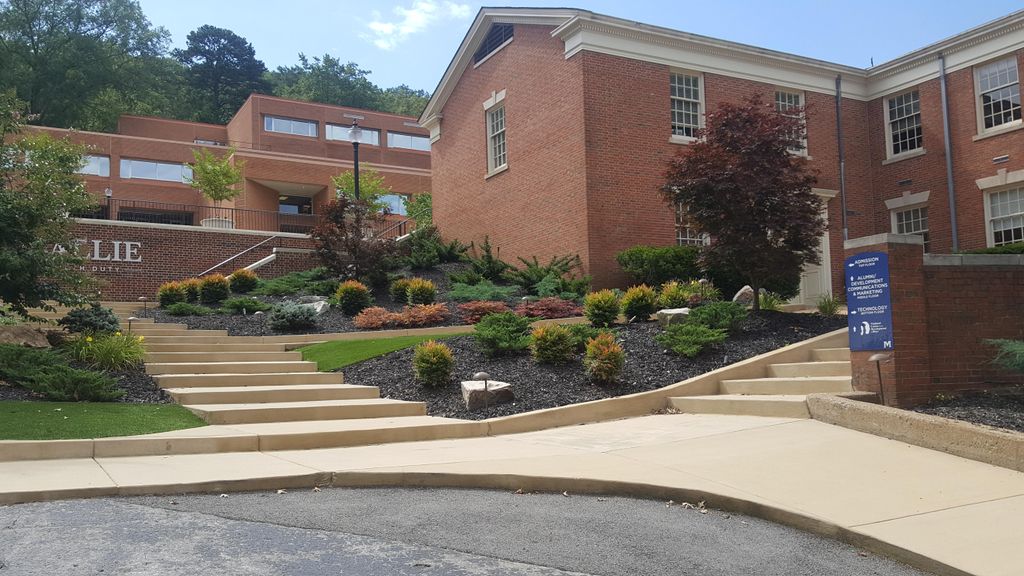 Drop off area for a local school.