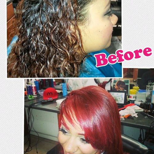 Complete color change with trim and deep condition
