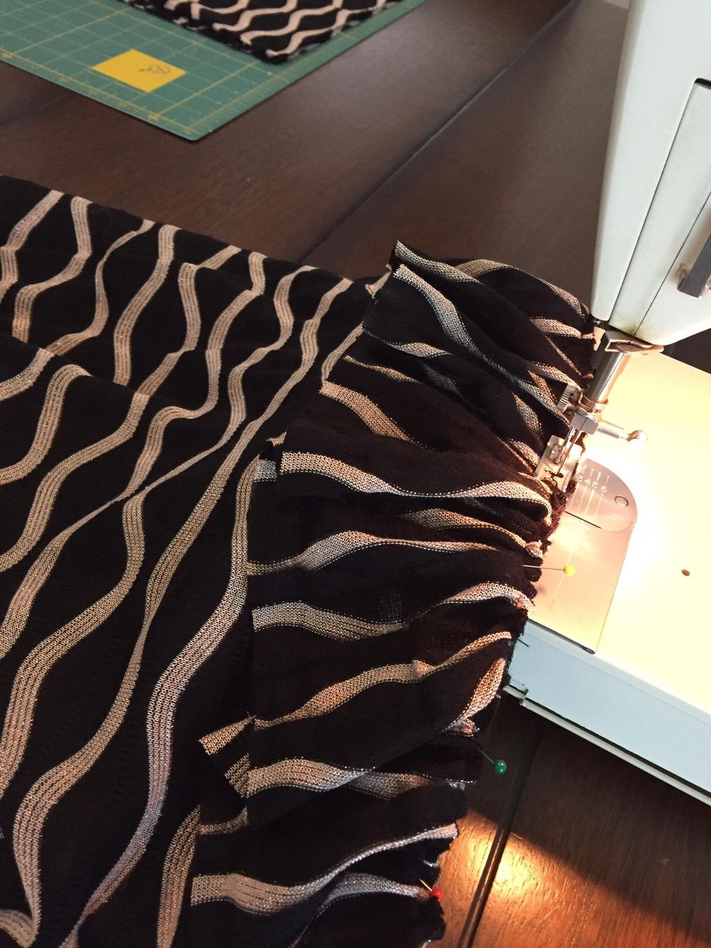 Stitching mermaid skirts for some very excited lit