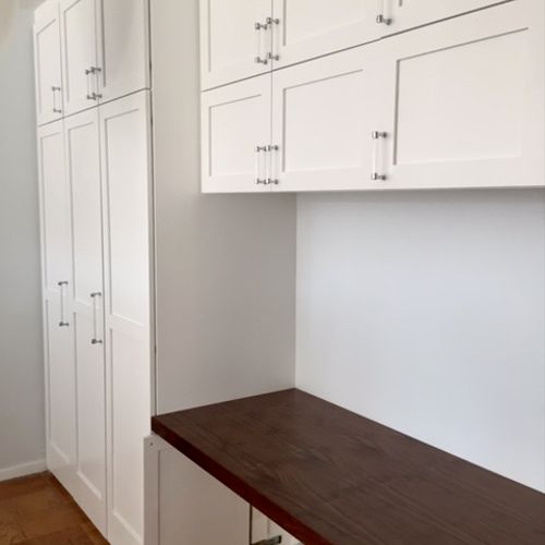 This is a large wall unit built-in installed in a 