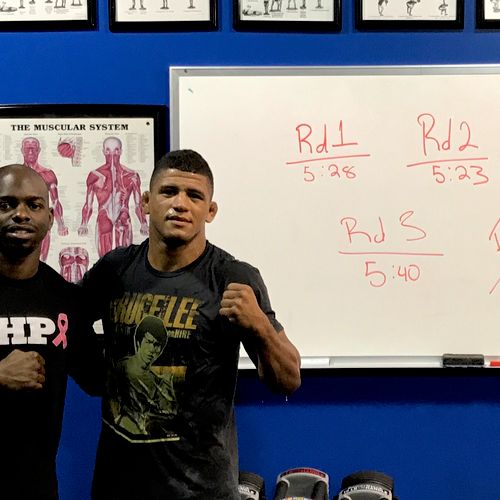 Last session with Gilbert Burns before UFC Pittsbu