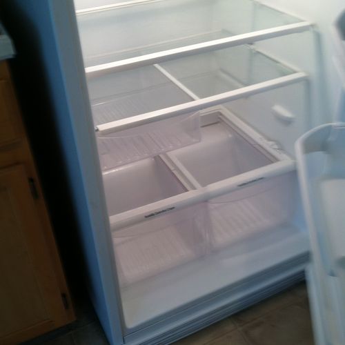 CLEANING THE INSIDE OF REFRIGERATOR!