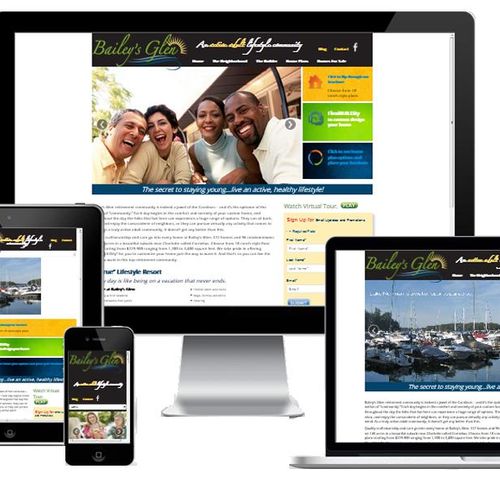 We developed Bailey's Glen website and currently r