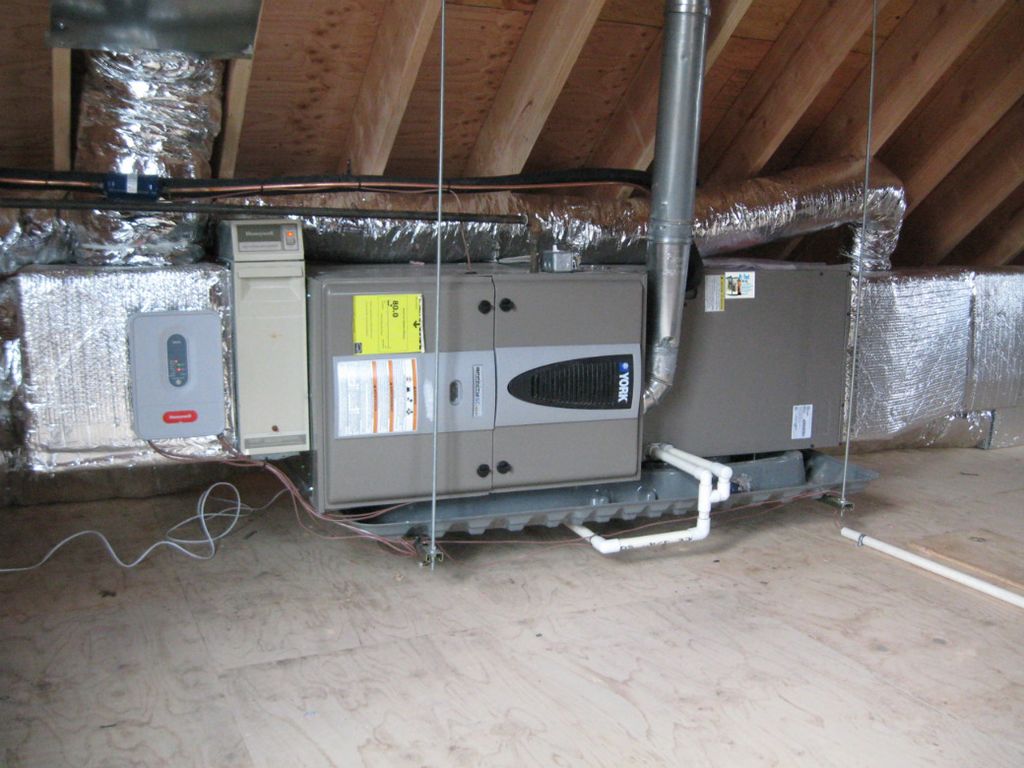 new furnace installation + ductwork