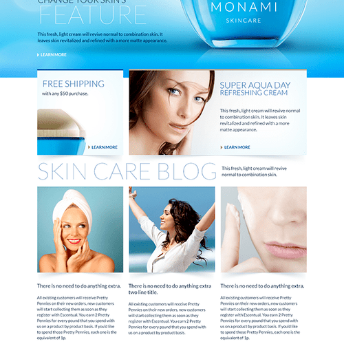 Cosmetic Ecommerce Website we designed and develop