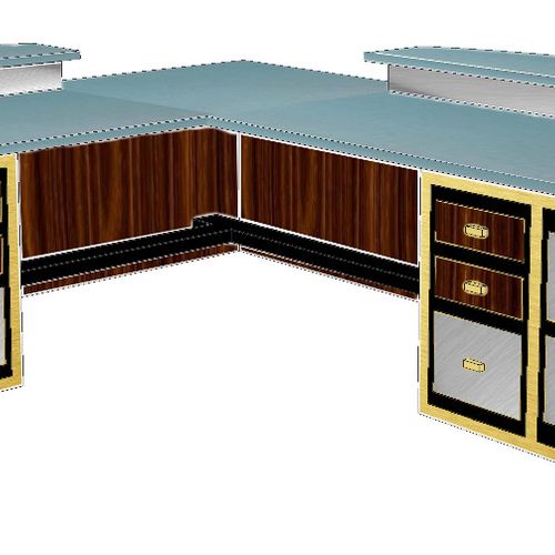 This is a back view of a desk I designed while in 