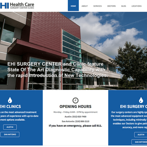 Healthcare Website Example