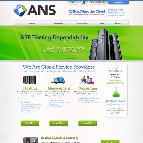 ANS Corp: Website & Brand Refresh.