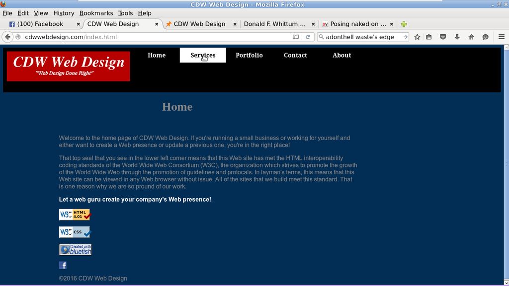 Our homepage.