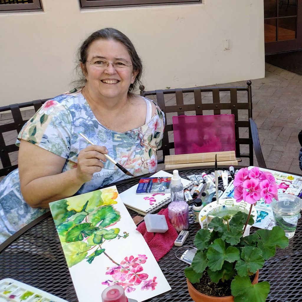 CJ Rider Watercolor - Geranium