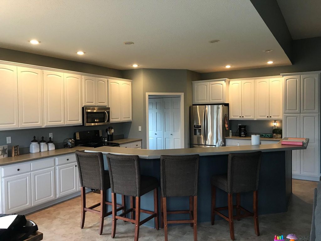 Two color enamel cabinets 