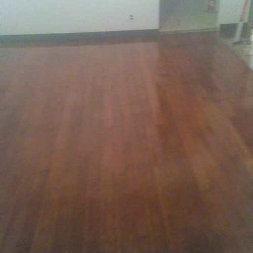 restored 100 + y/o  hard wood floor 