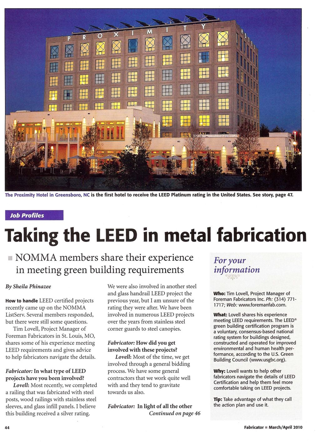 Projects and media