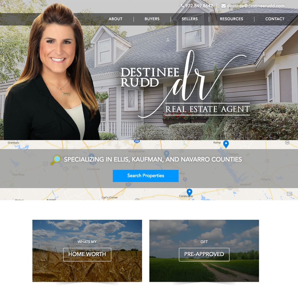Destinee Rudd Real Estate - Website Design