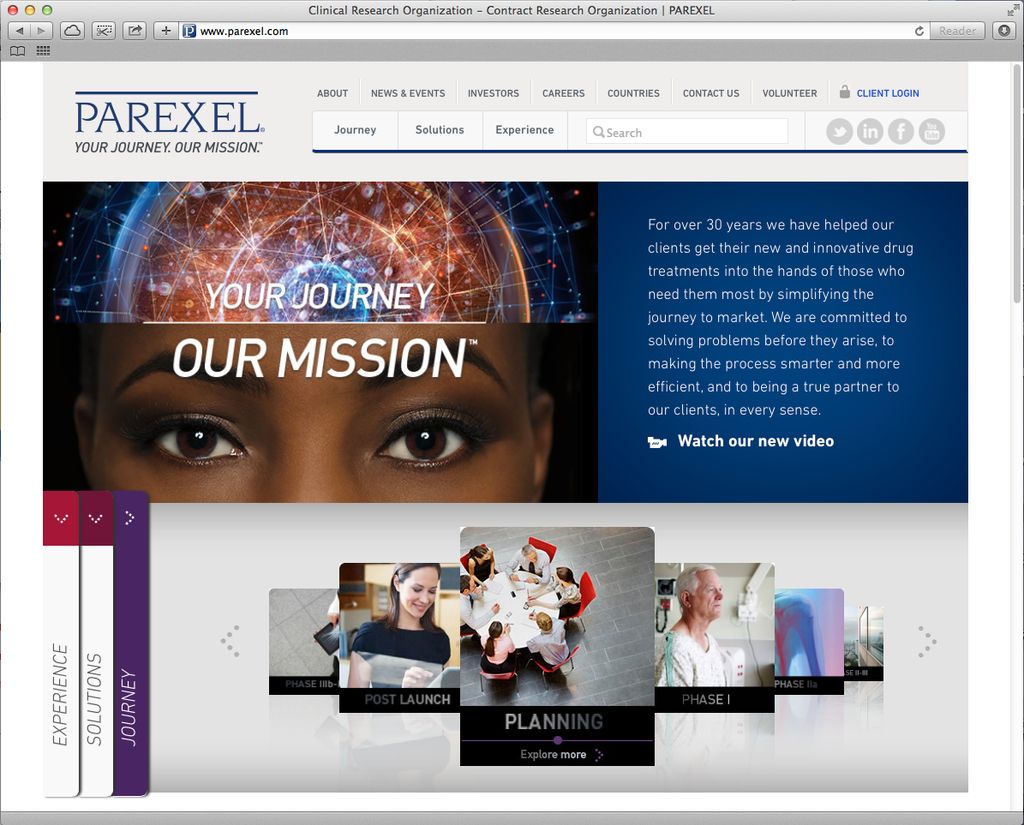 Web Development & Copywriting:
www.parexel.com