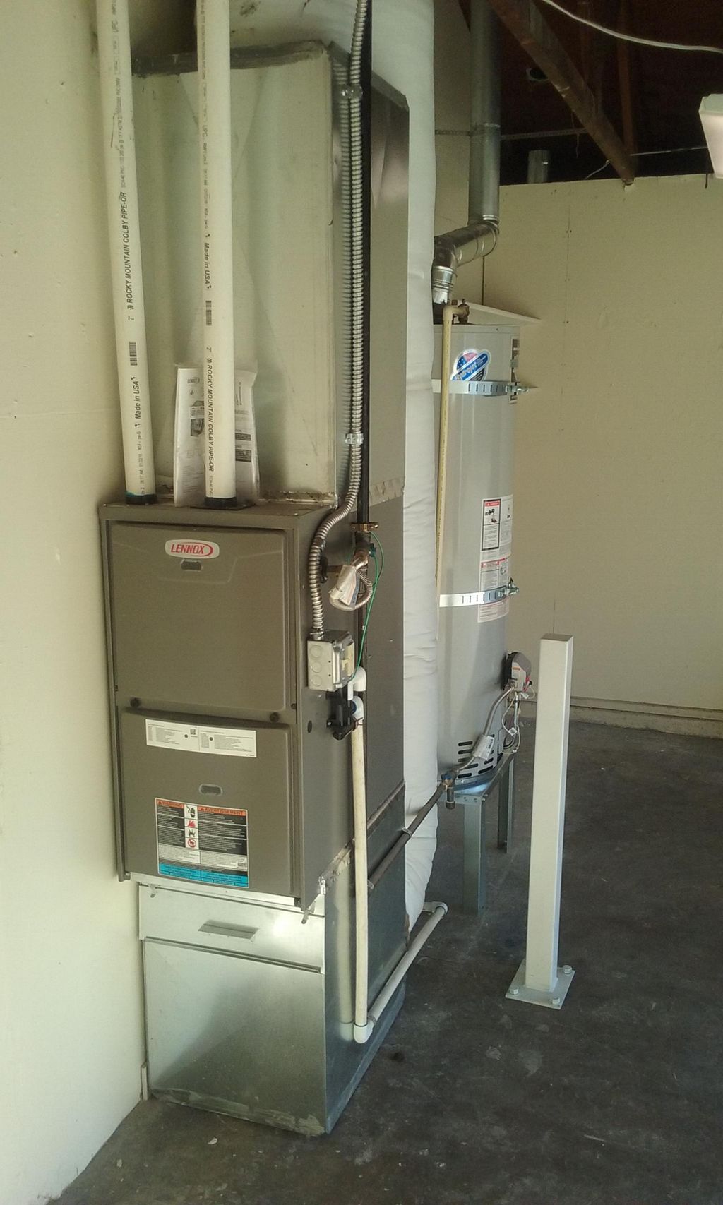 This was a new installation, new ducts in the atti