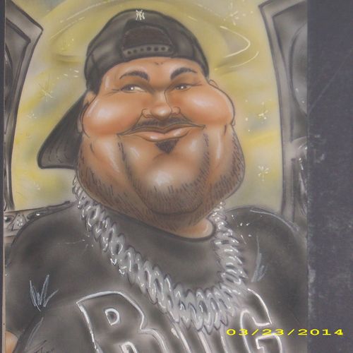 Airbrush caricature * Celebrity * BIG PUN* Hip Hop