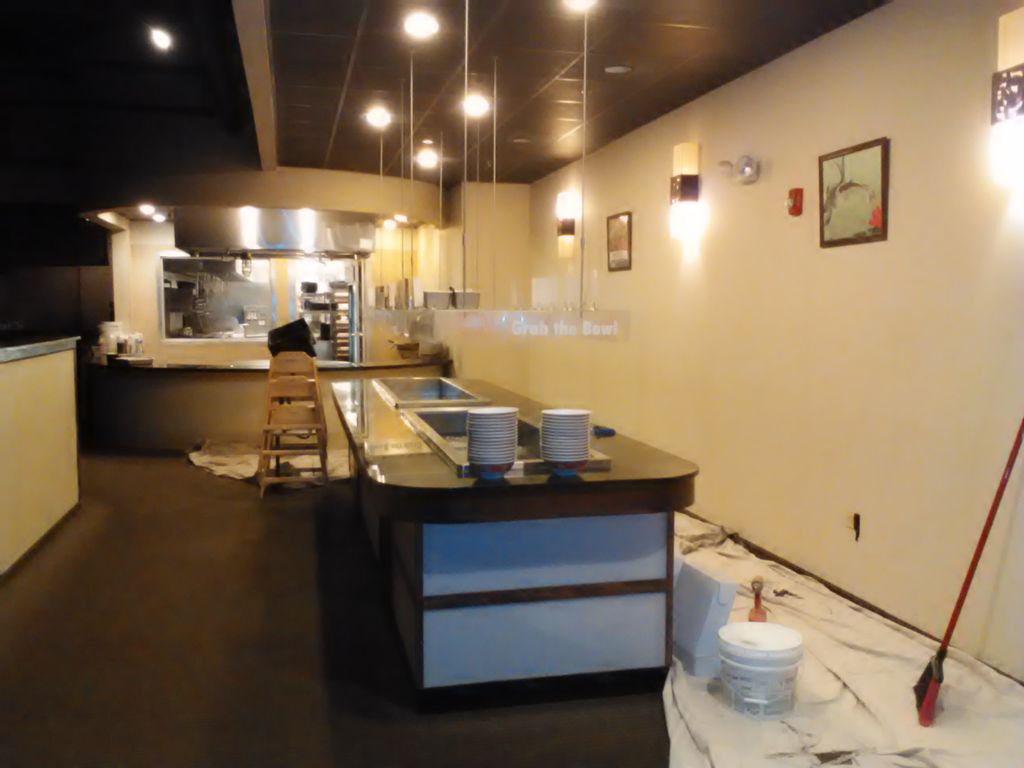 before wall tile