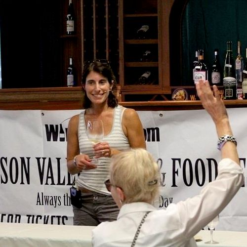 Giving a wine seminar at the 2014 Hudson Valley Wi