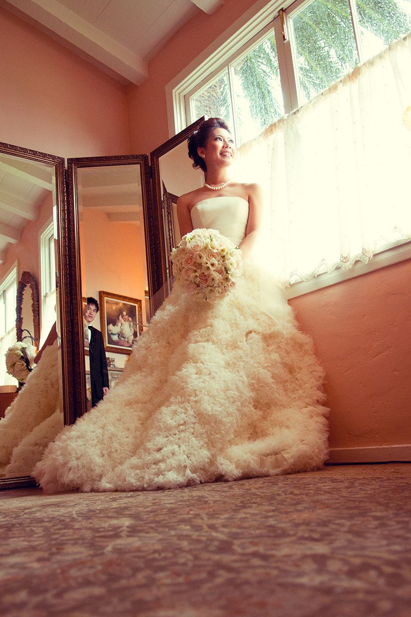 Beautiful dress at La Venta Inn, Palos Verdes CA