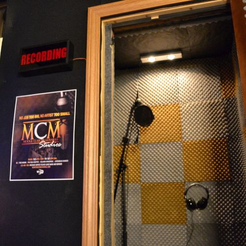 The Vocal Booth at MCM Studios in Pittsburgh PA