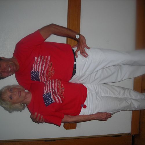Wild Bill & Carole  celebrating the 4th of July at