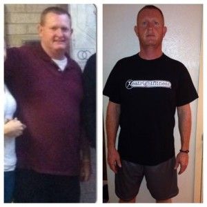 Keith lost close to 100 pounds!
